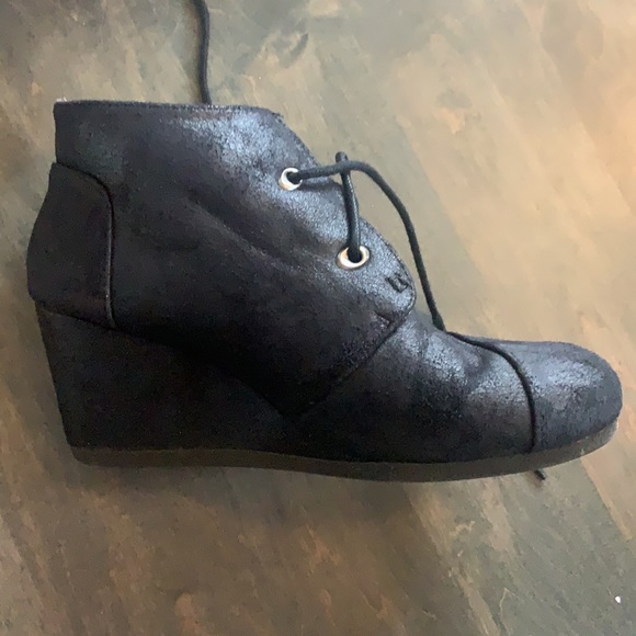 Qupid wedge booties size 8.5 - Picture 4 of 7